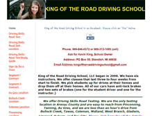 Tablet Screenshot of kingoftheroaddrivingschool.com